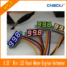 Mini 0,28 &quot;Volt Meter DC 0-100V DC Verde Digital Voltímetro LED Panel Power Monitor